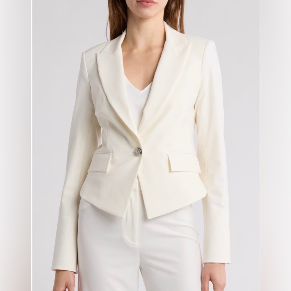 NWT $748 Veronica Beard Hosanna Dickey Jacket Off White